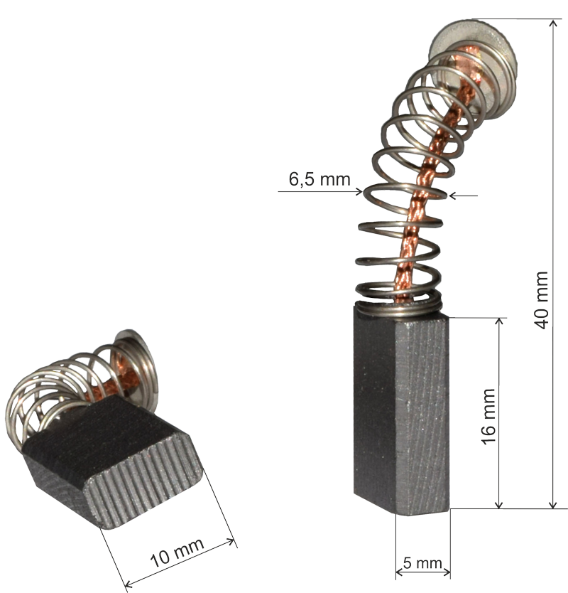 Perii colectoare ASEIN 0522 5X10X16 mm -SET- (image for) Perii colectoare ASEIN 0522 5X10X16 mm -SET-