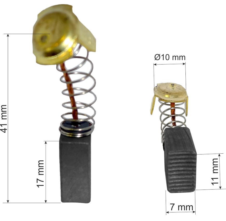 Perii colectoare 7x11x17mm -set- 71117 (image for) Perii colectoare 7x11x17mm -set- 71117