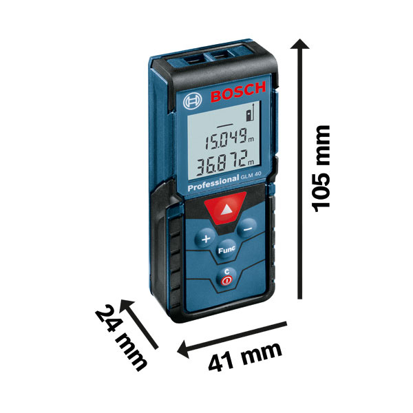 (image for) GLM 40 Telemetru cu laser, 0.15-40m, precizie 1.5mm, 0601072900