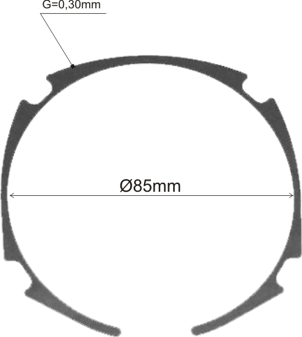 Distantier ajustare uzura 0,3 mm, 1600190021 (image for) Distantier ajustare uzura 0,3 mm, 1600190021
