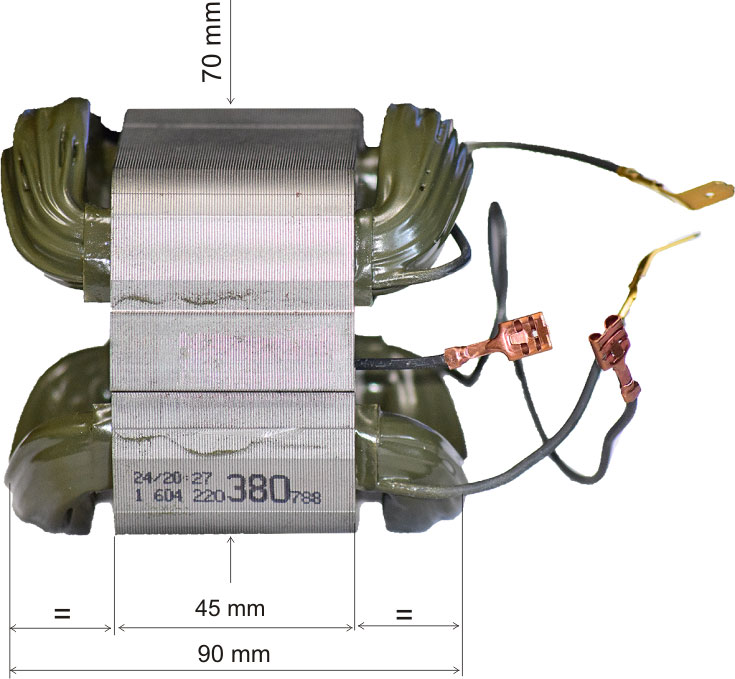 (image for) Stator GWS 21-230, 1604220380 - Faceți clic pe imagine pentru a închide