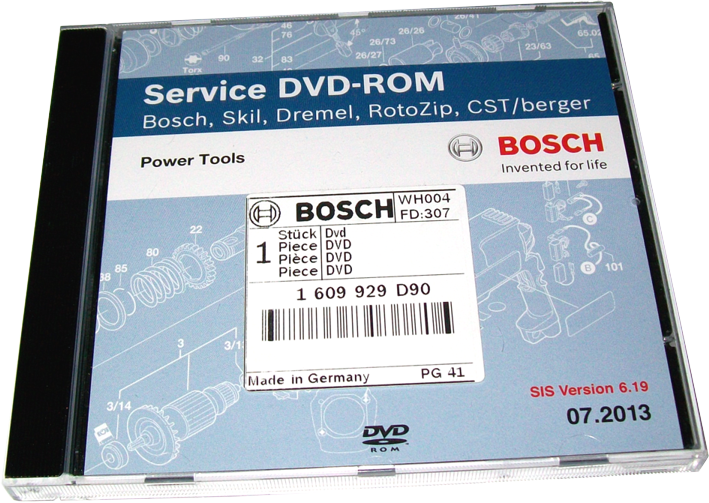 (image for) Service DVD-ROM Bosch, Skil, Dremel, RotoZip, CST/berger 2013