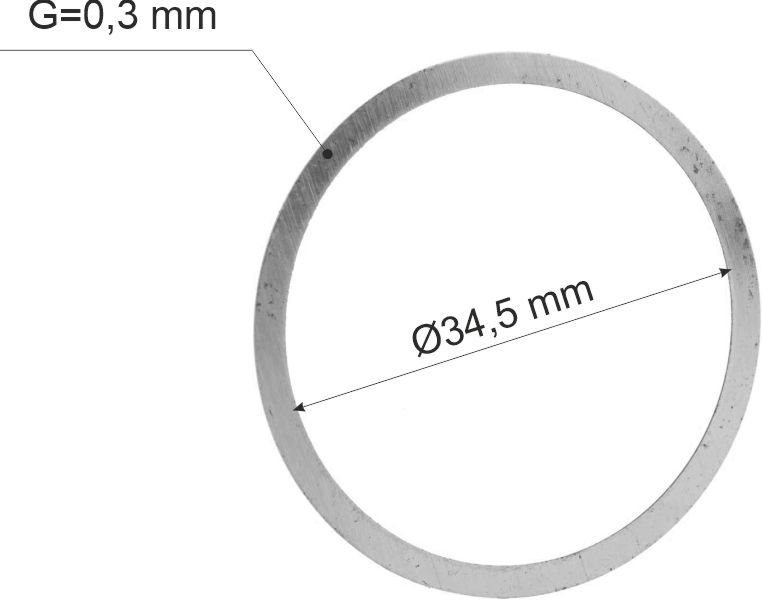 (image for) Distantier ajustare uzura 0,3 mm, 1610102057