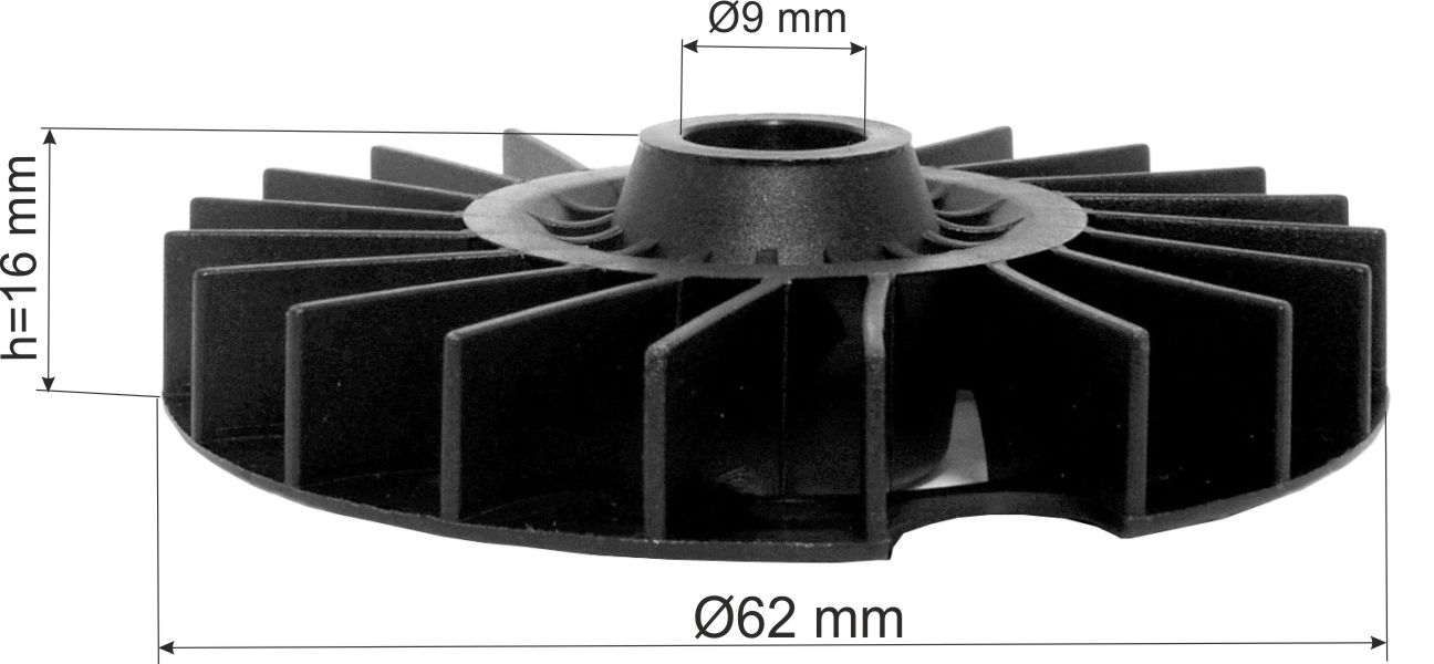 (image for) Ventilator rotor, 1616610094