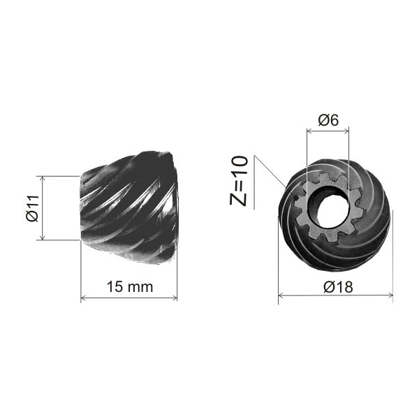 Pinion, 227541-3 (image for) Pinion, 227541-3