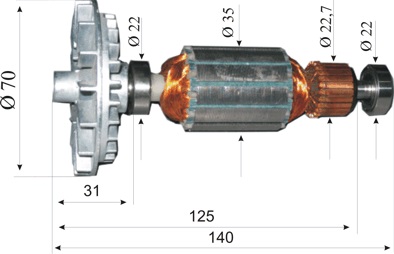 Rotor PSS 180 AC, 2604011276 (image for) Rotor PSS 180 AC, 2604011276