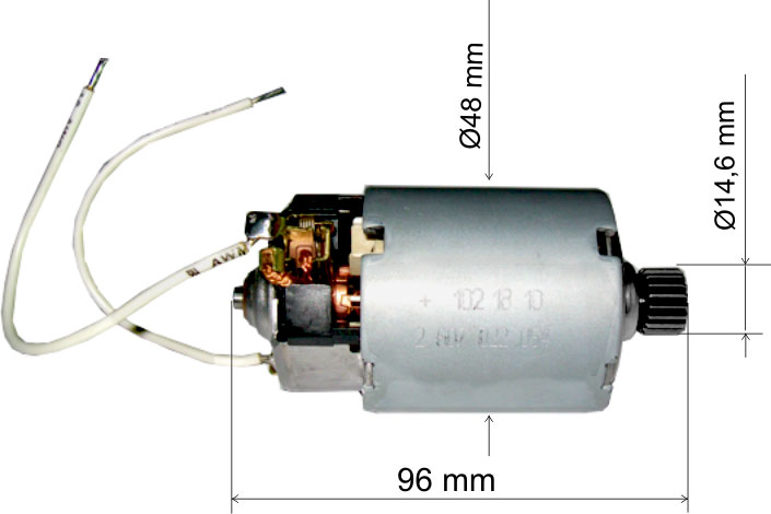 Motor curent continu 18V, 2607022974 (image for) Motor curent continu 18V, 2607022974