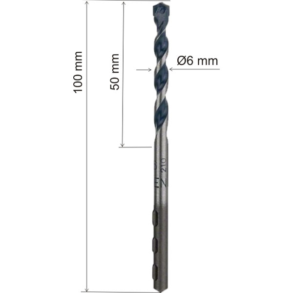 Burghiu CYL-5 6mm, 2608588144 (image for) Burghiu CYL-5 6mm, 2608588144