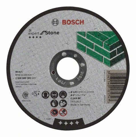 Disc de taiere drept Expert pentru piatra 125 mm, 2608600385