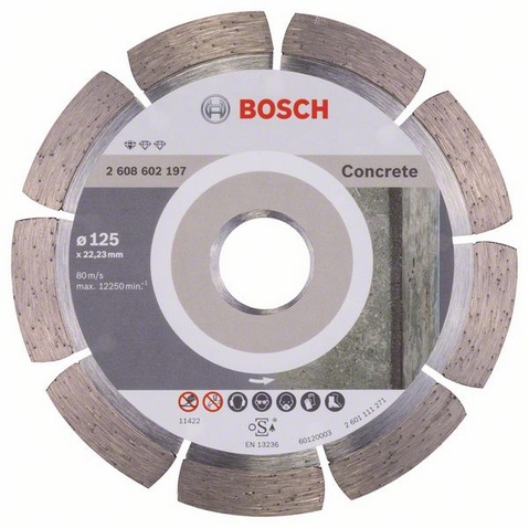 Disc diamantat Standard beton 125 mm, 2608602197 (image for) Disc diamantat Standard beton 125 mm, 2608602197