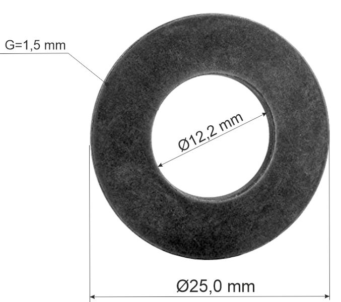 (image for) Arc disc DIN 2093-A25X12,2X1,5 mm, 2916160009