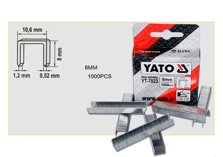 Capse YATO 8mm 1000 buc