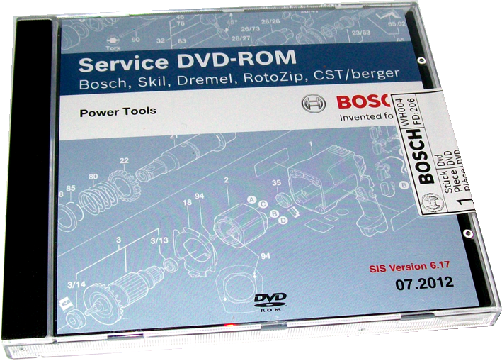 Service DVD-ROM Bosch, Skil, Dremel, RotoZip, CST/berger 2012