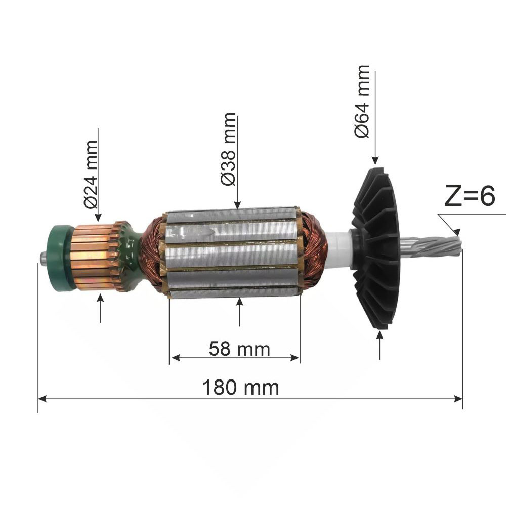 Rotor GGS 6 S, 1619P13611 (image for) Rotor GGS 6 S, 1619P13611