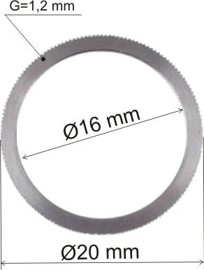 REDUCTIE 20/16mm PTR. DISC CIRCULAR (image for) REDUCTIE 20/16mm PTR. DISC CIRCULAR