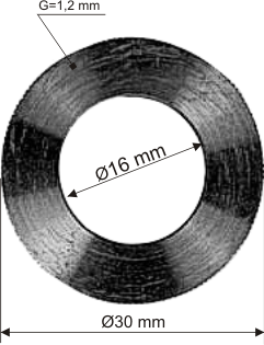 REDUCTIE 30/16mm PTR. DISC CIRCULAR (image for) REDUCTIE 30/16mm PTR. DISC CIRCULAR