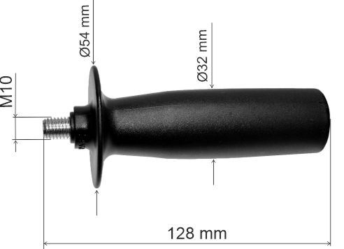 Maner auxiliar polizor M10, Ø32,5x105 mm