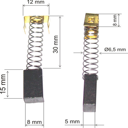 Perii colectoare -set-, 2607014001 (image for) Perii colectoare -set-, 2607014001
