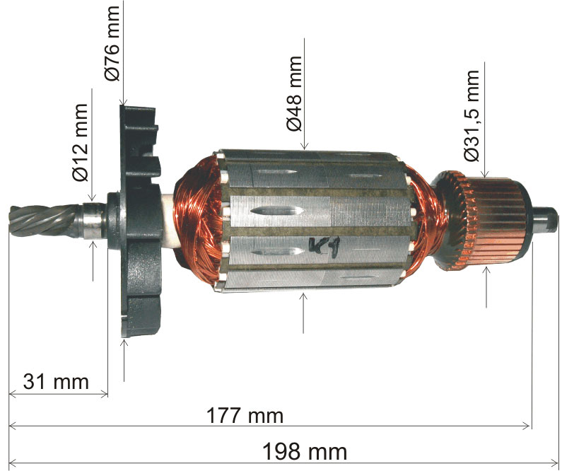 Rotor GBM 32-4, 3604010091