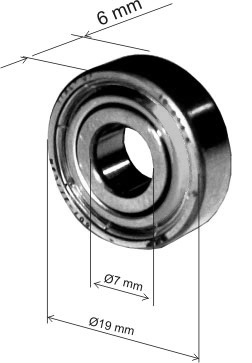 Rulment 607ZZ, 210062-2 (image for) Rulment 607ZZ, 210062-2