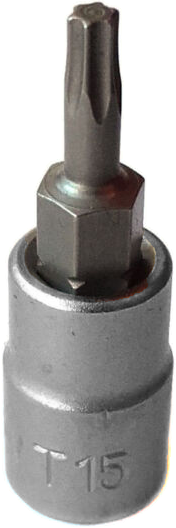 Bit torx T15, cu adaptor 1/4", 37mm